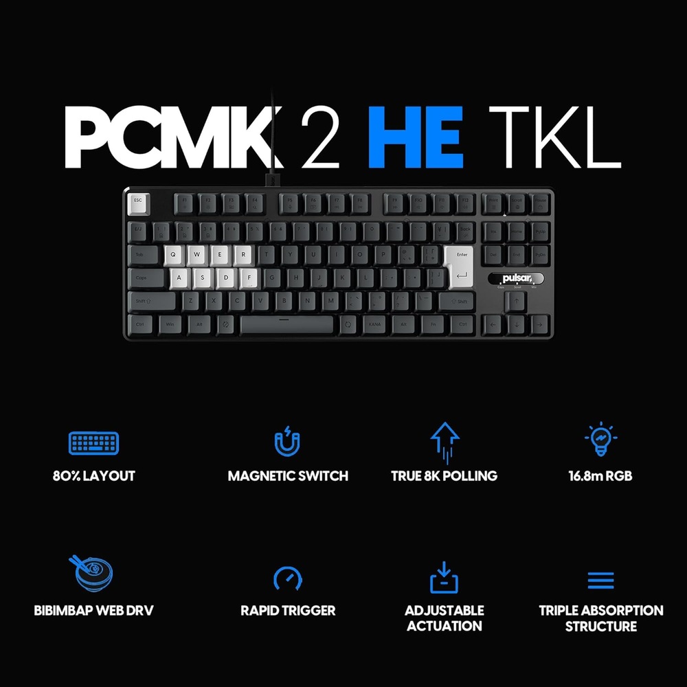 Pulsar 게이밍 기어 PCMK 2HE TKL 키보드 JIS 일본어 배열 91키 - 상세 이미지 2