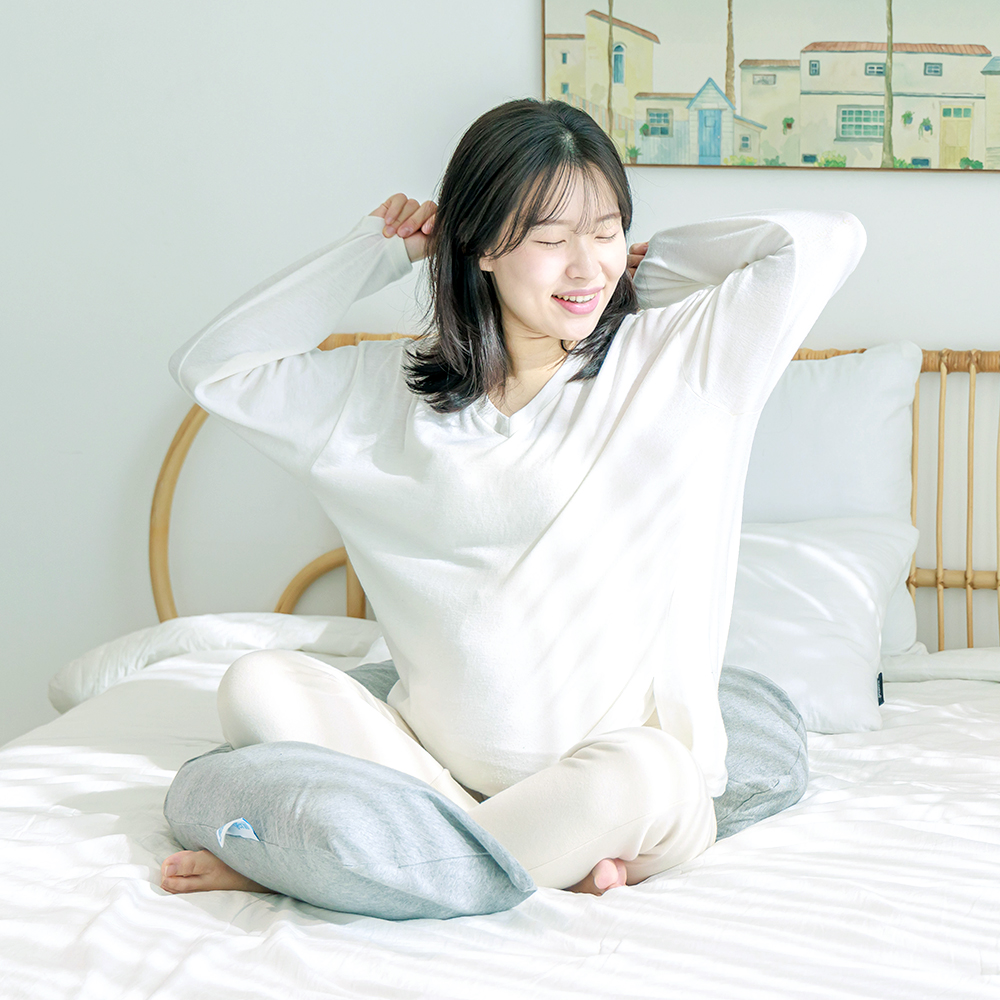 영국 프리미엄 드림지니 임산부 바디필로우 (속솜+커버) 임신축하선물 임산부베개 쿠션 답답하지 않은 7자형