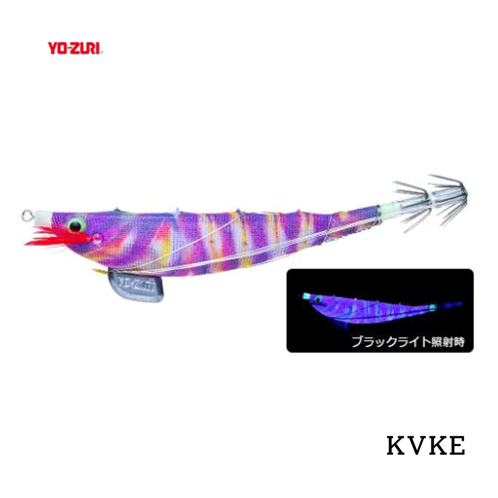 요즈리 삼봉 에기 퍼플 에비슷테 갑오징어 수평 슷테 루어 케이무라 KVKE, 11.4cm(4.5인치)