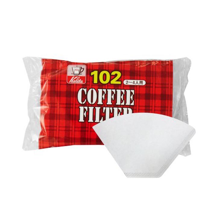 칼리타 커피필터 여과지 화이트 100매입 (2-4인용) - 상품 이미지