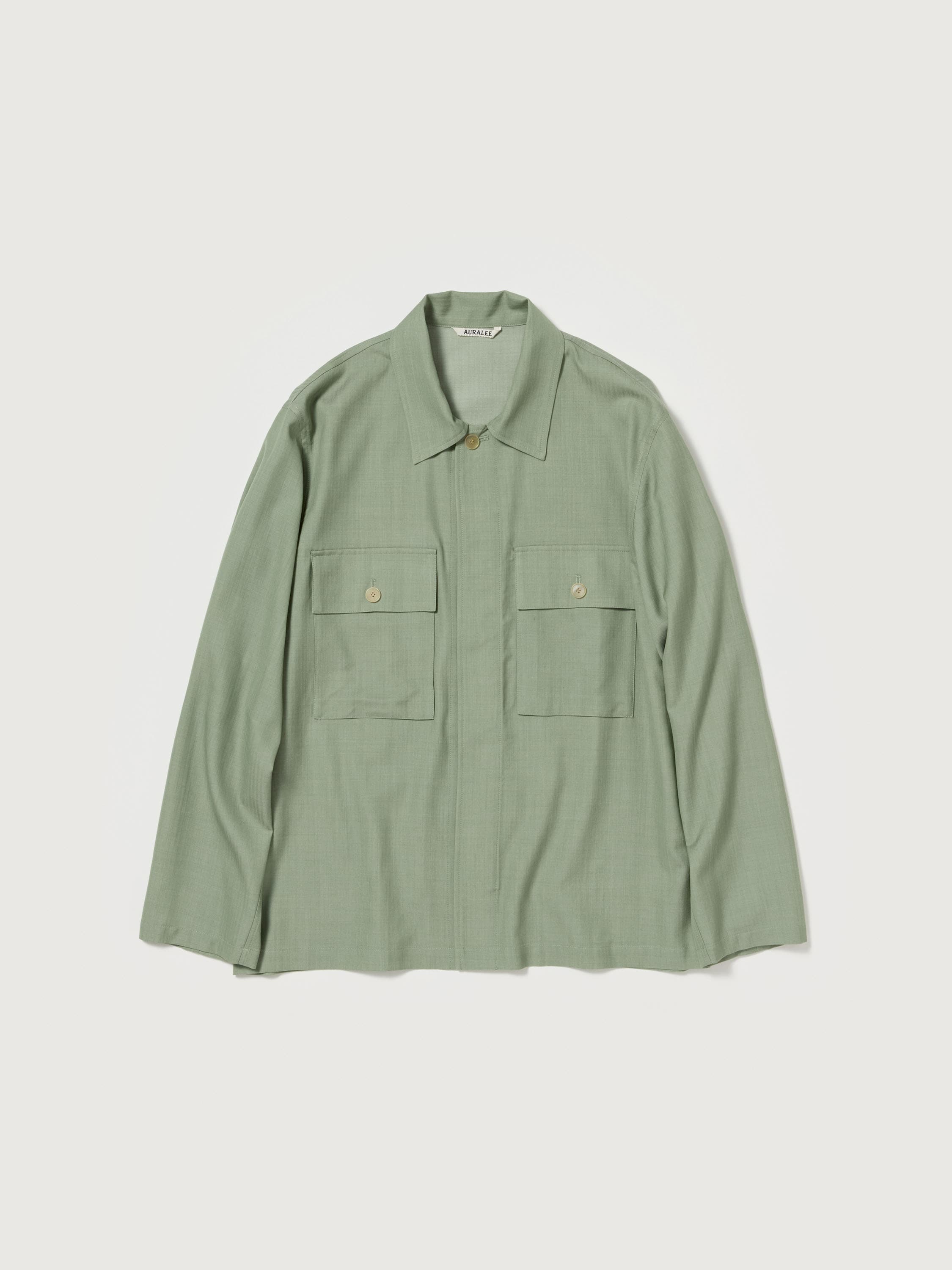 오라리 셔츠 WOOL HERRINGBONE OVER SHIRT 25SS - 상세 이미지 3