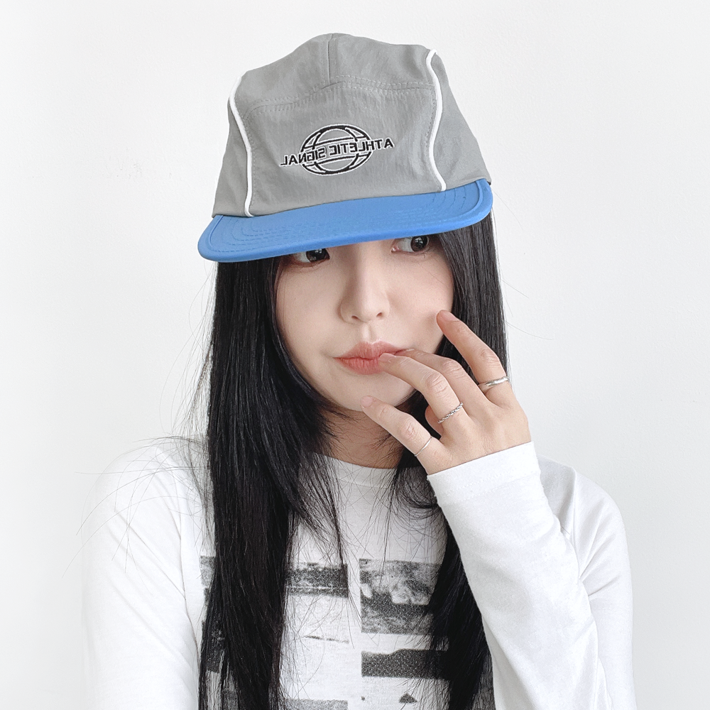 애슬레틱 여름 레저 캠프캡 평챙 러닝 캠핑 캡모자