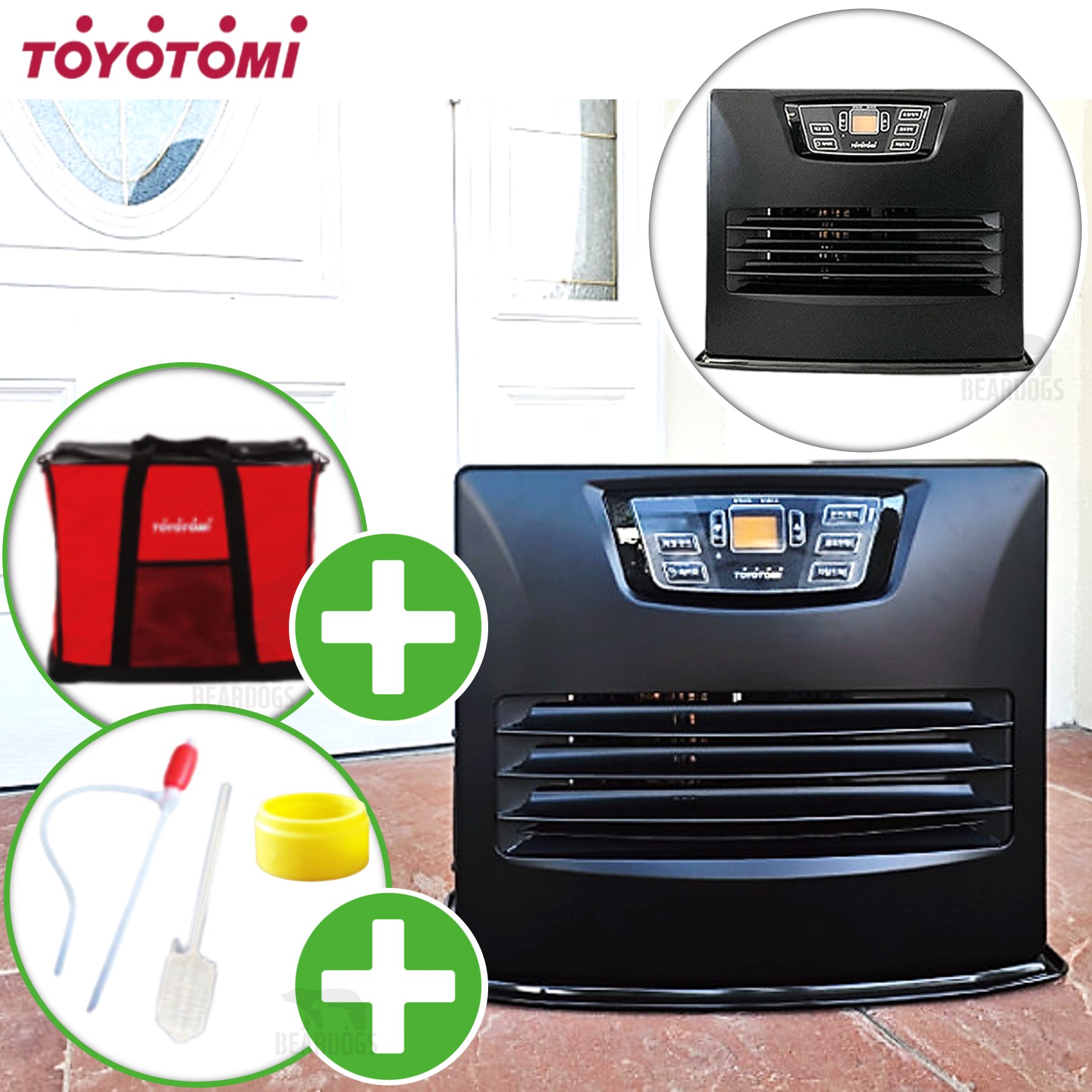 토요토미 팬히터 LC-L53 가방 세트 도요토미 온풍기 난방기 등유 난로