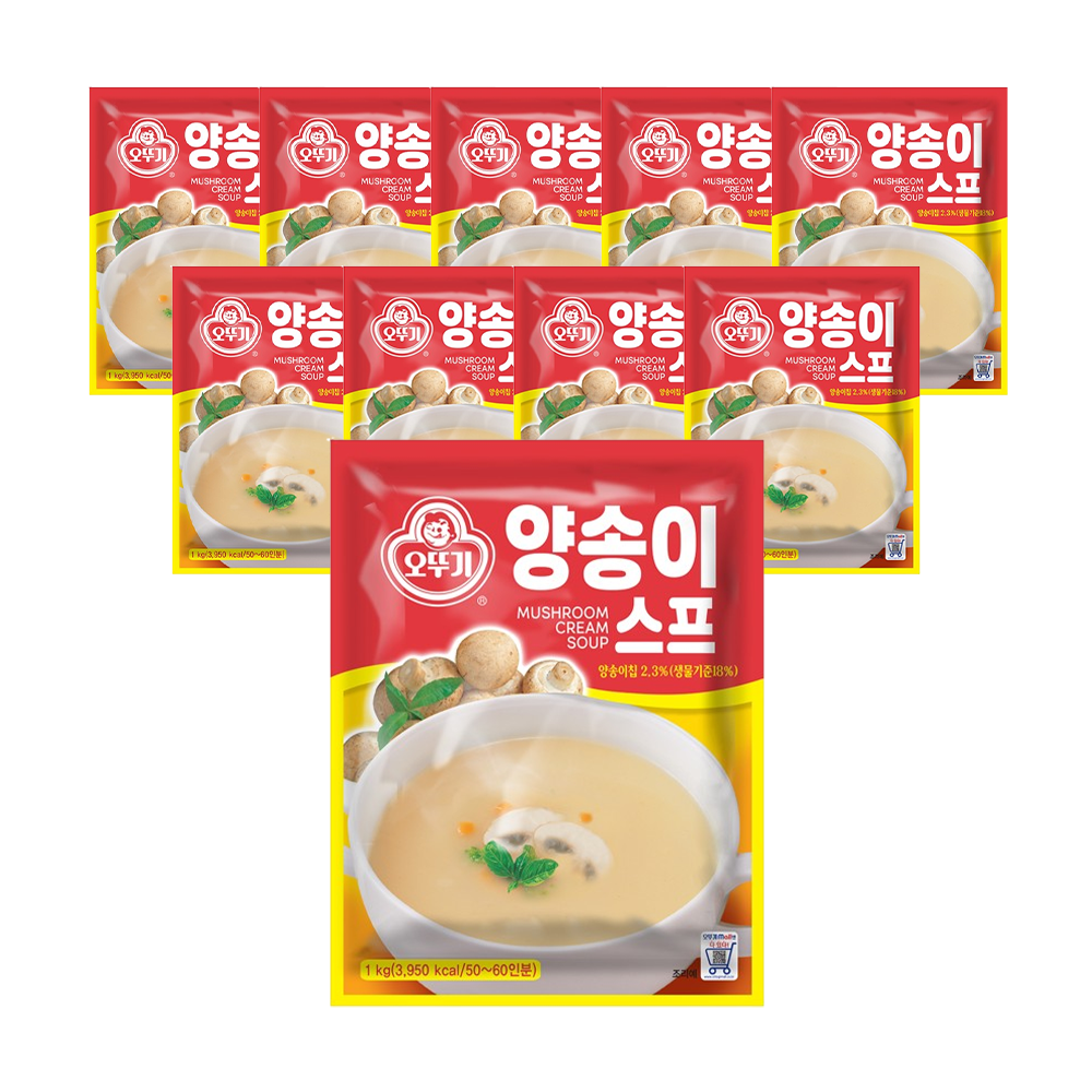 오뚜기 양송이스프 1kg, 10개 - 상품 이미지