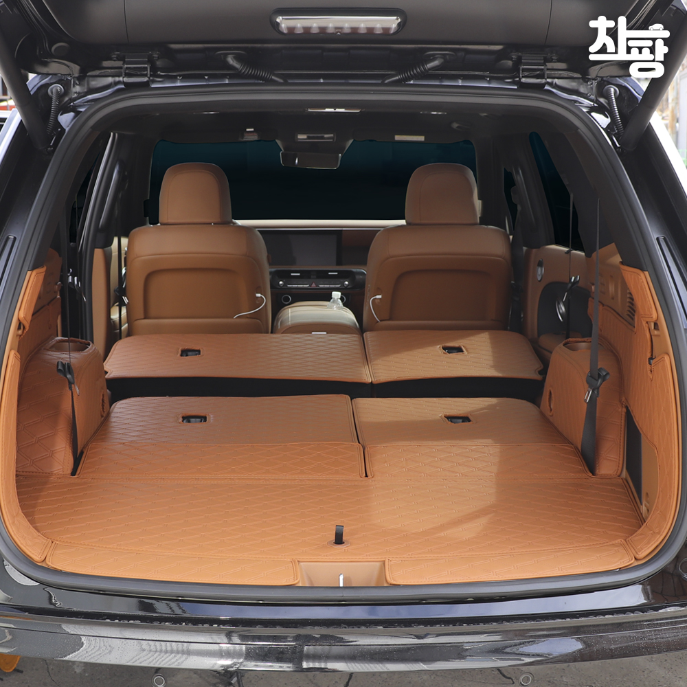 차팡 SUV 트렁크매트 현대 디올뉴 팰리세이드 LX3 7인승 3열자동 차박매트 풀커버 - 상세 이미지 5