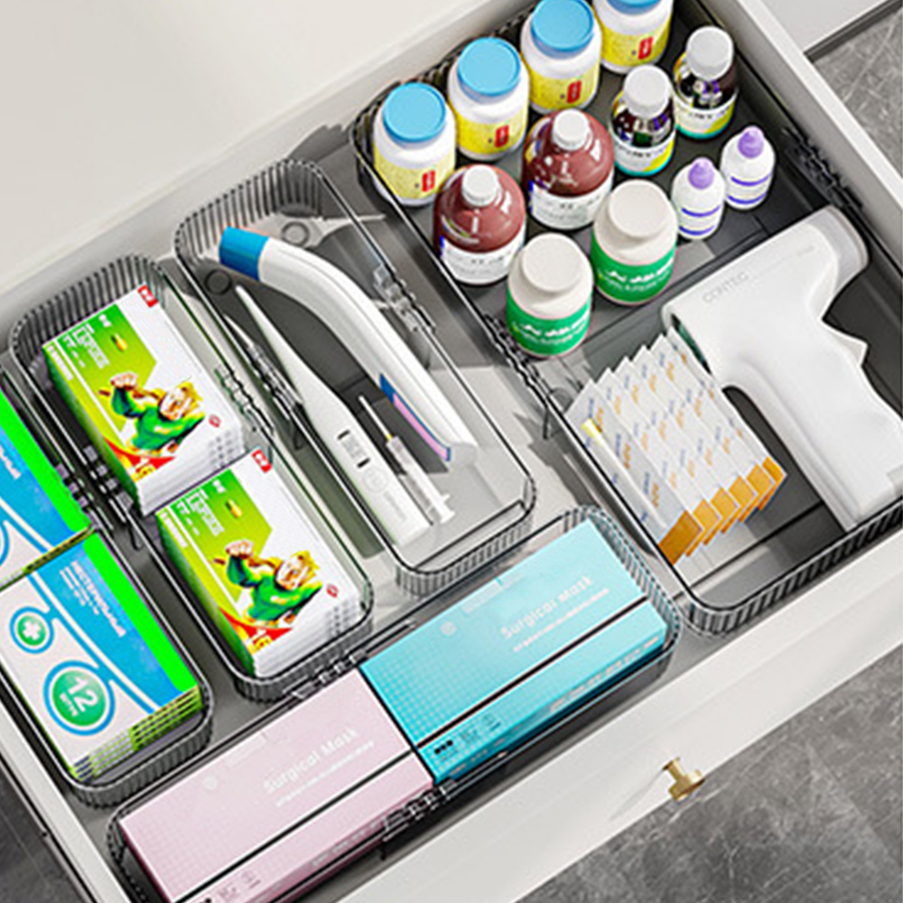 딱맞게 길이조절 수저정리함 싱크대 서랍 정리 소형 수저보관함