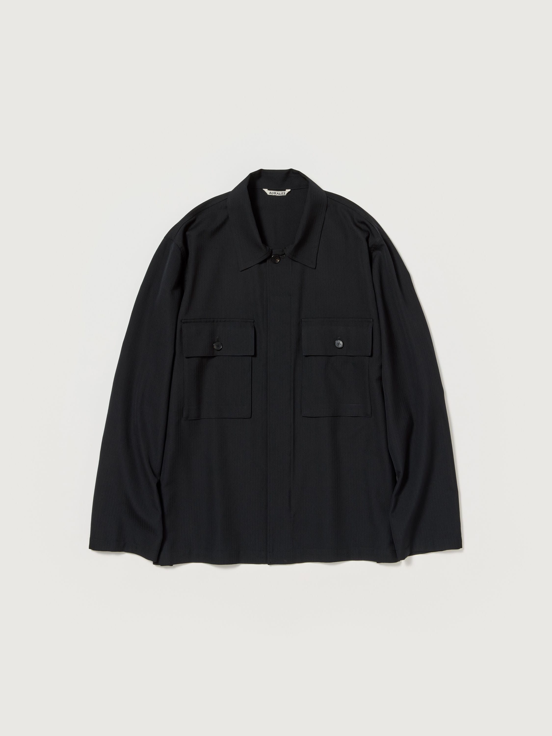 오라리 셔츠 WOOL HERRINGBONE OVER SHIRT 25SS - 상세 이미지 2