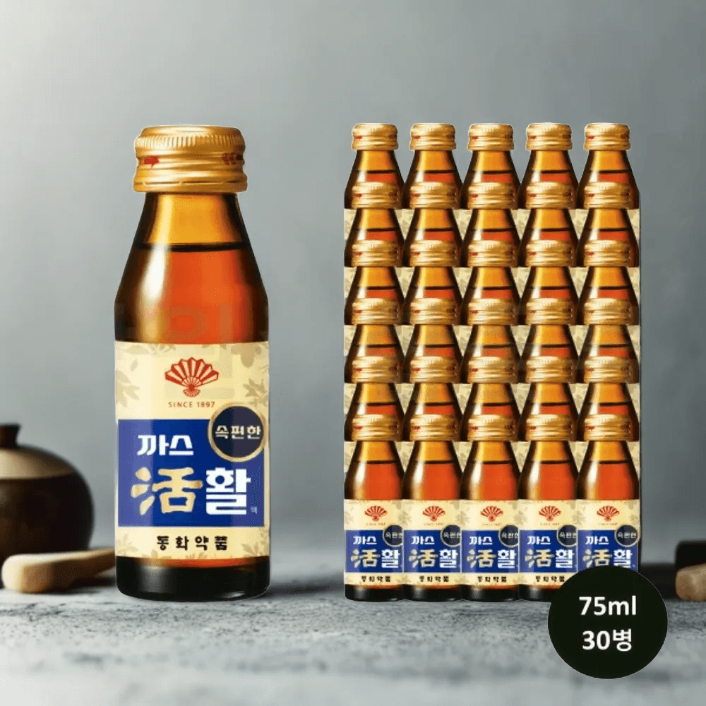 까스활명수 75ml 30개 부채표 까스활 소화제 동화약품 : 블리스가든