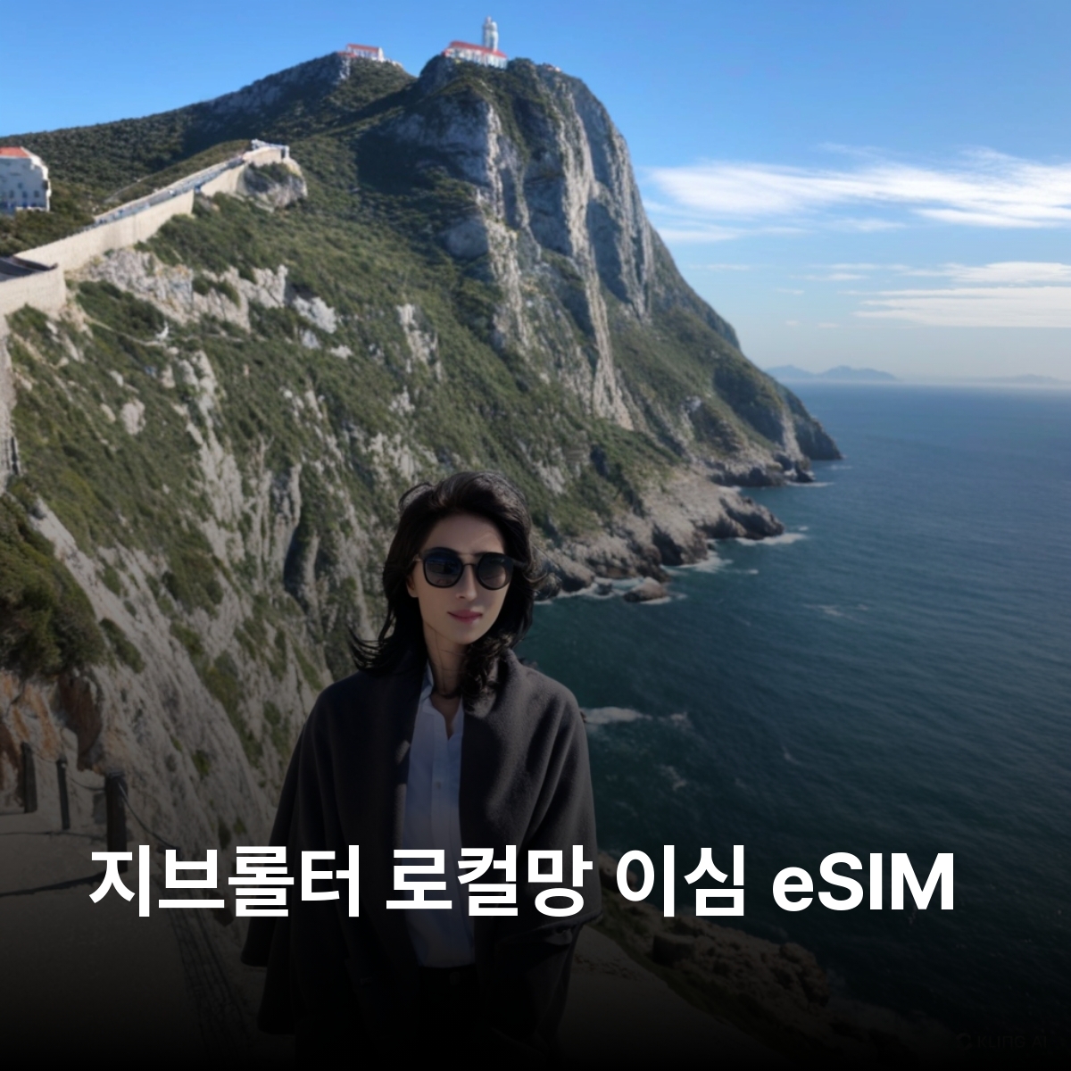 지브롤터 로컬망 이심 eSIM Gibtelecom 지브롤터바위 유럽의끝 지브롤터해협 이심통 - 메인 이미지