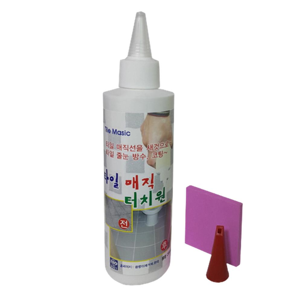 타일틈새 덧칠 타일선 화이트 방수 줄눈 코팅제