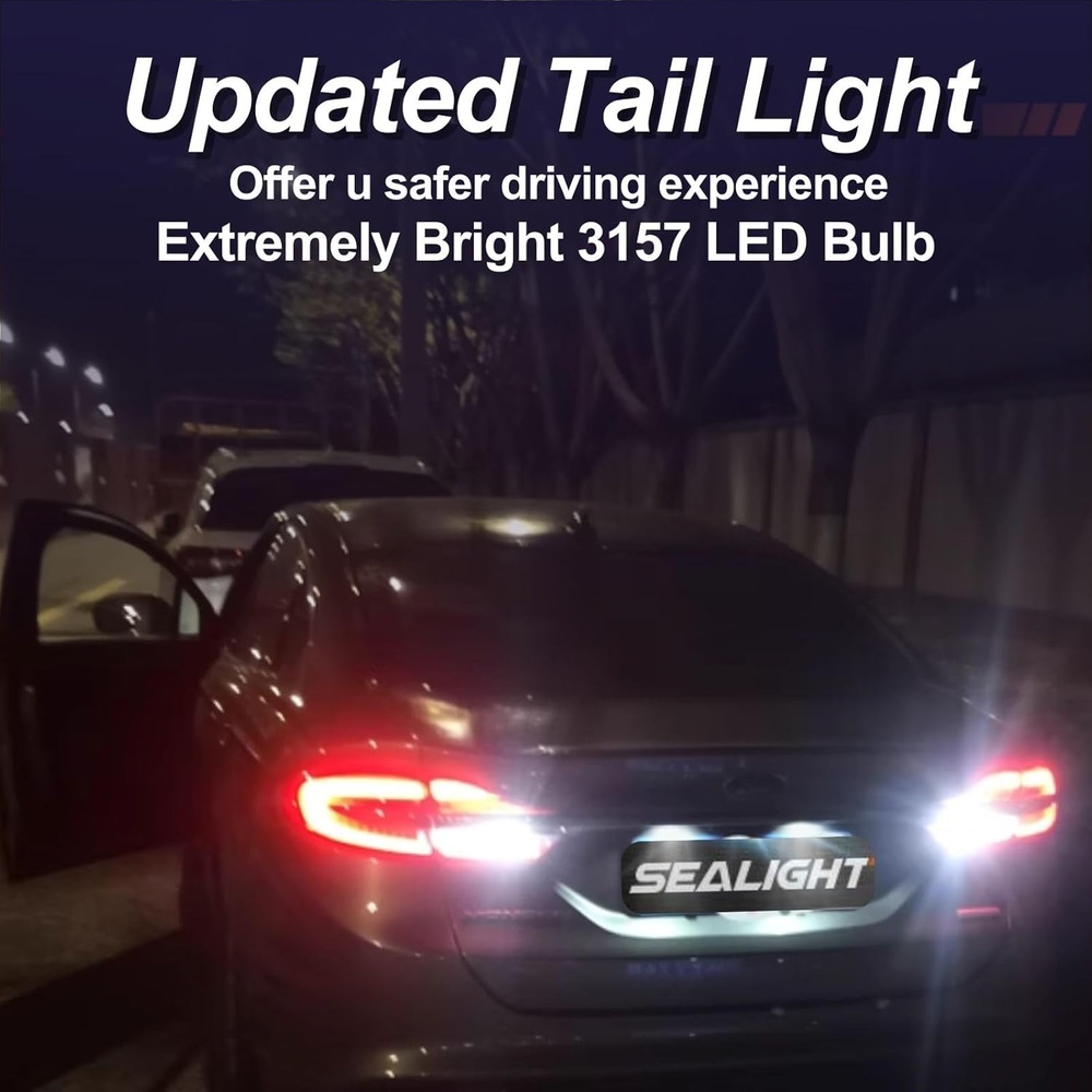 SEALIGHT 3157 LED 후진등 브레이크등 6000K 3000루멘 2팩 - 상세 이미지 4