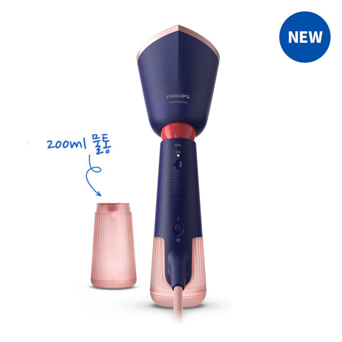 필립스 스팀다리미, 핸디형 스팀다리미 STH5030/20, 간편 다림질, 옷 주름 제거, 2in1 장갑