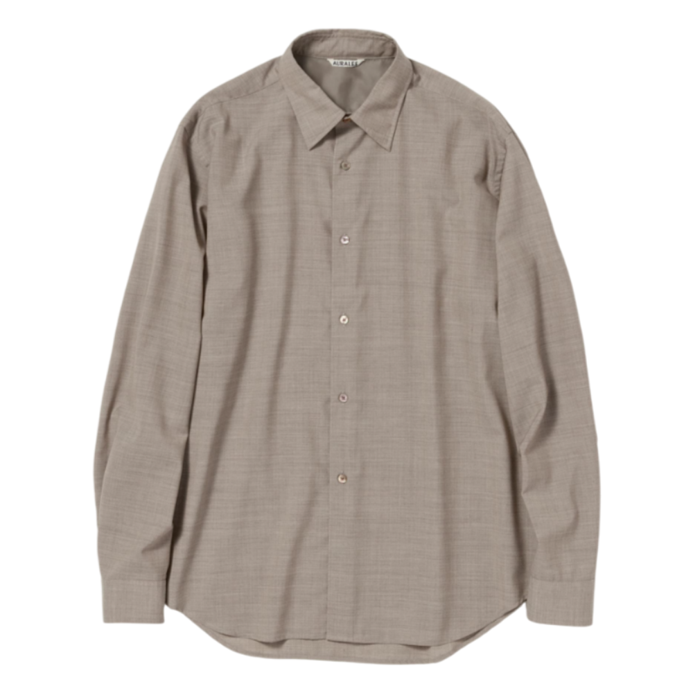 오라리 셔츠 SUPER FINE TROPICAL WOOL SHIRT 25SS - 메인 이미지