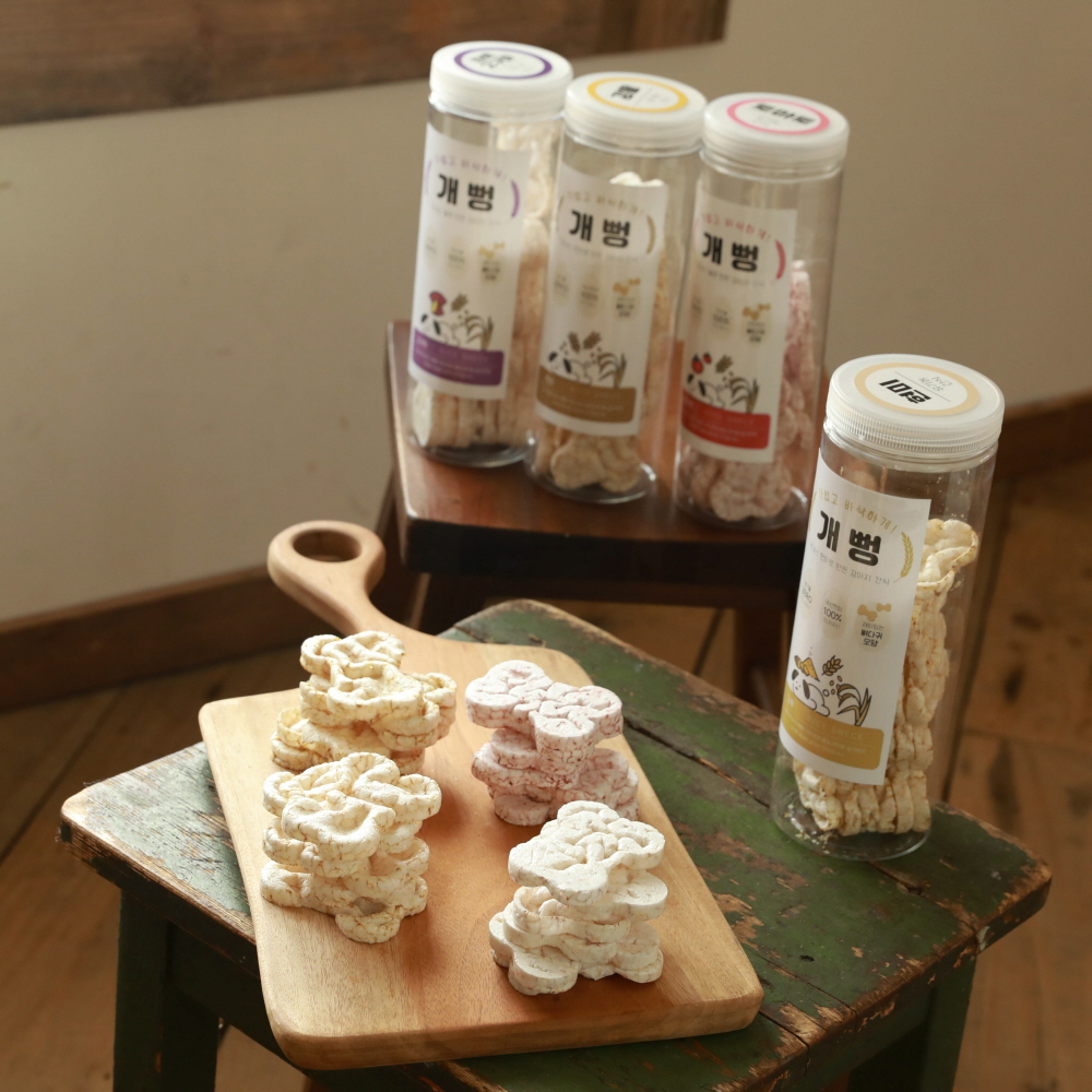 강아지 간식 개뻥 뻥튀기 식빵 쿠키 쌀과자 건빵 칩 새우깡 떡뻥 바나나킥 토마토 오리지널