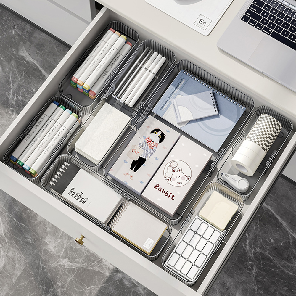 딱맞게 길이조절 수저정리함 싱크대 서랍 정리 소형 수저보관함