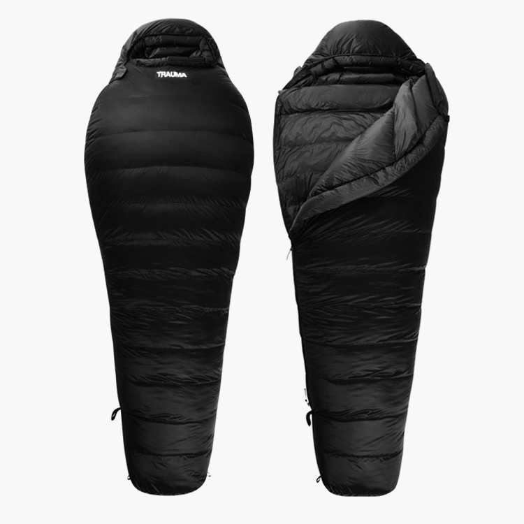 트라우마 레인저 1500 백패킹 경량 다운 침낭 블랙