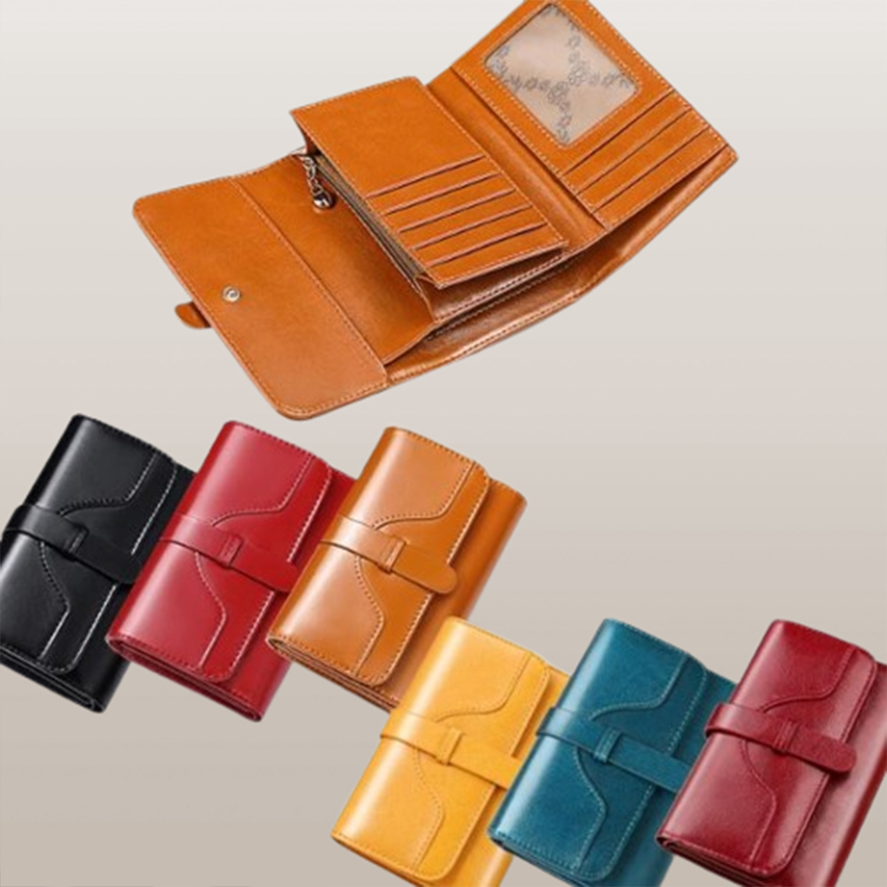 소가죽 카드 가죽 지갑 남자 여자 홀더 커플 미니 소형 수납 블랙 검정 3단 동전 지퍼