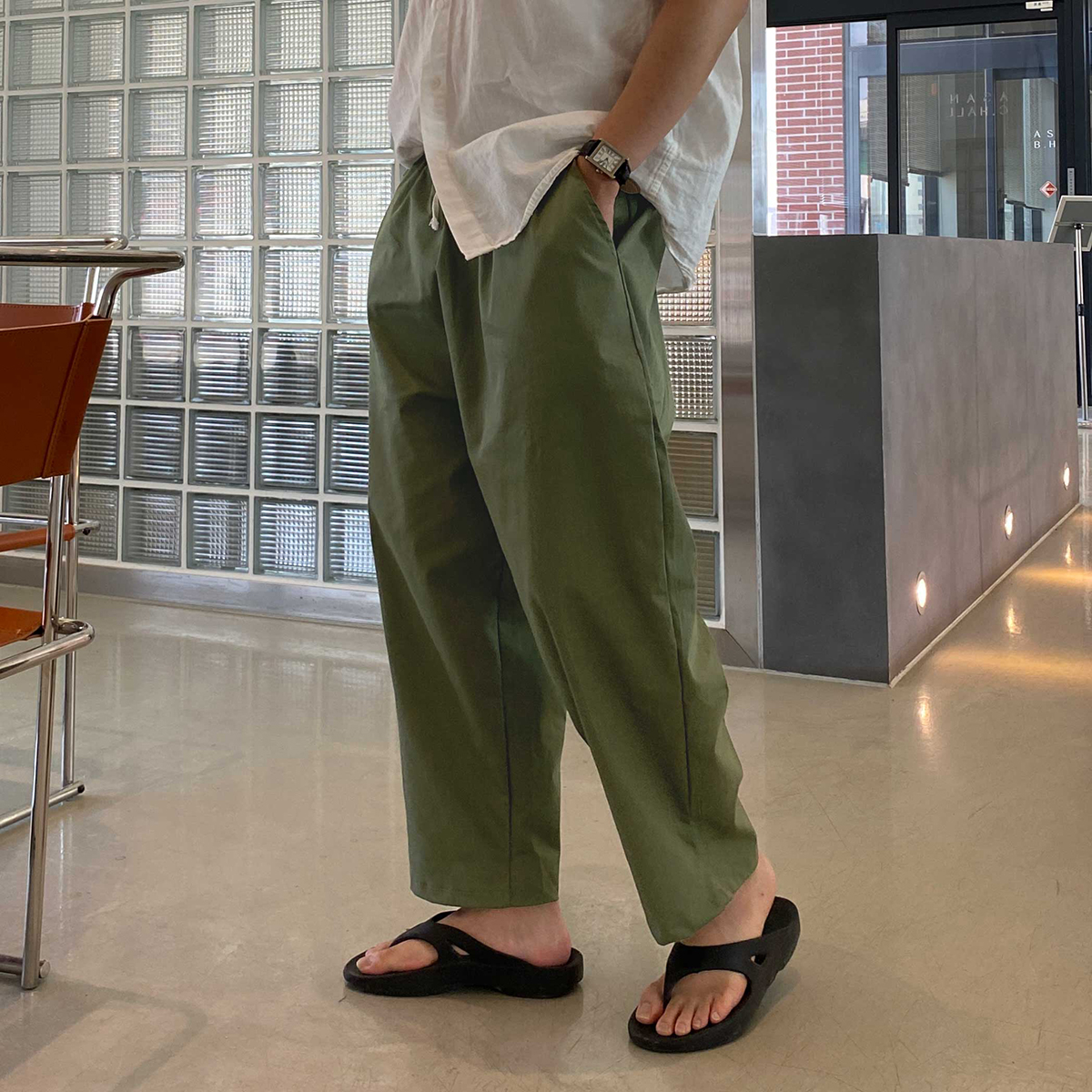 남자벌룬팬츠 남자항아리바지 통큰바지 - 상품 이미지