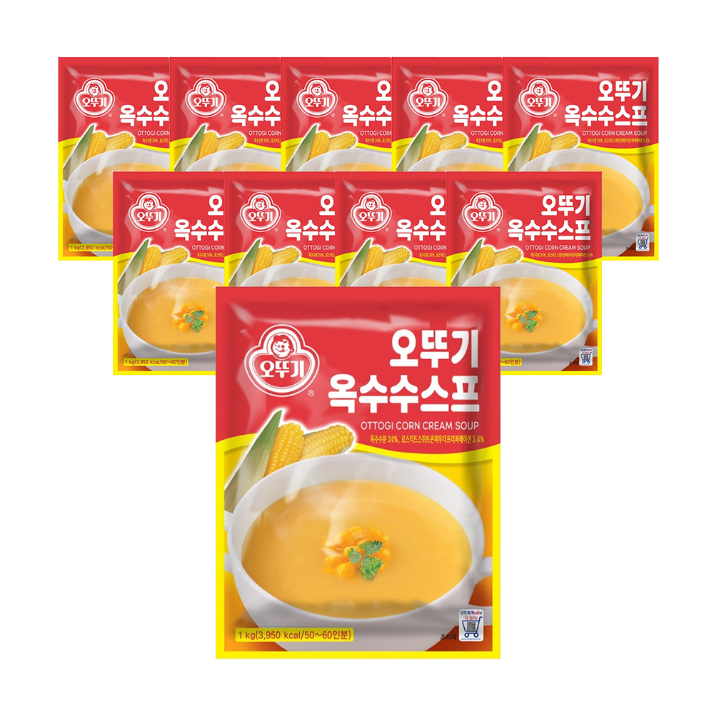 오뚜기 옥수수스프 1kg, 10개 - 상품 이미지