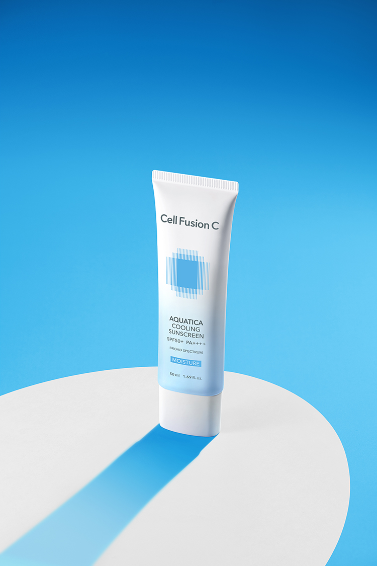 [NEW] 셀퓨전씨 아쿠아티카 쿨링 썬스크린 50ml+50ml SPF50+ PA++++ / 데일리 저자극 수분 선크림