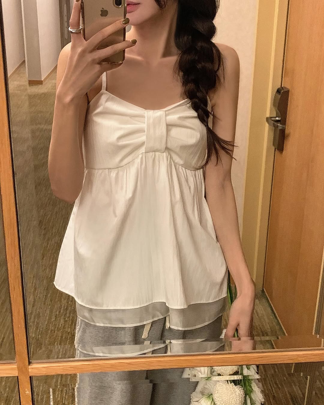[나오자마자 매장 1등] 오버무드 스카시 펀칭 레이어드 러블리 물결 가디건 3color 상세 이미지 13