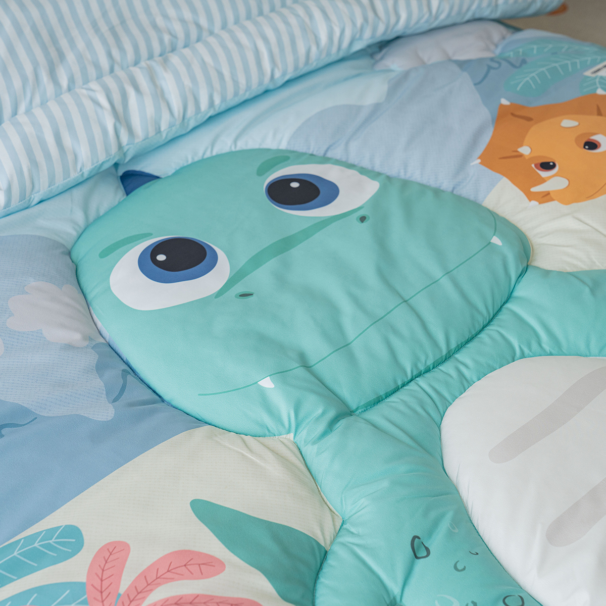 키덜트 취향저격 먼지없는 간절기 알러지케어 차렵이불 베개세트 맥스덩크 (공룡), S.SS(싱글.슈퍼싱글겸용)