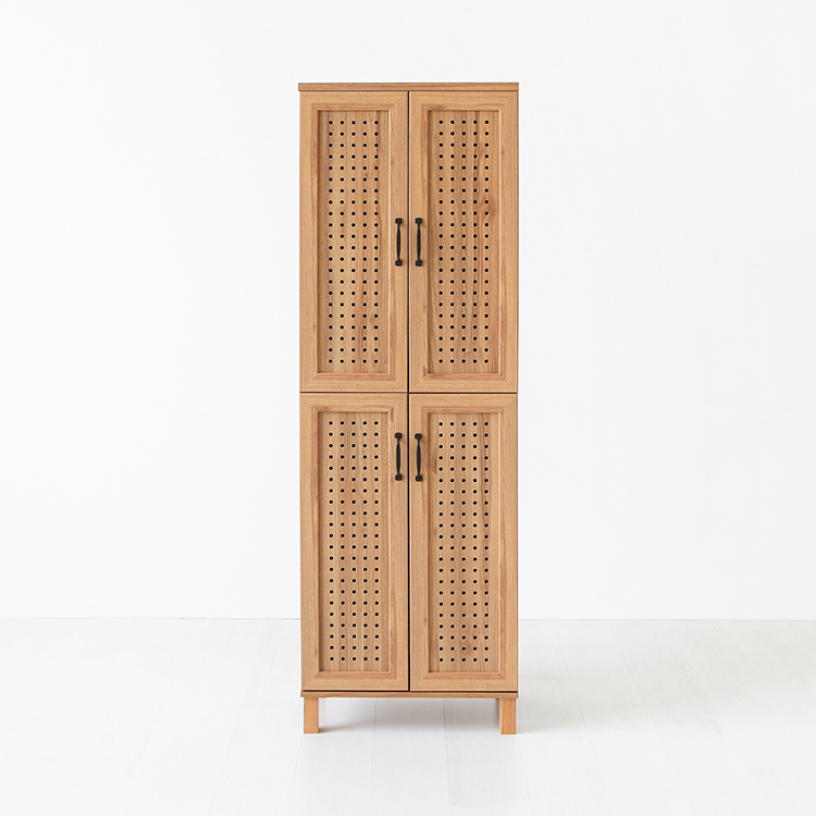 헤인 높은 4문 수납장 GKM17560 타공형 580X350X1732MM, 10단, 캄포어베니어 1080.1306 - 상품 이미지