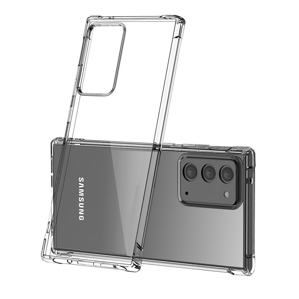 이지스 크리스탈 생폰 풀커버 케이스 투명, 갤럭시노트20