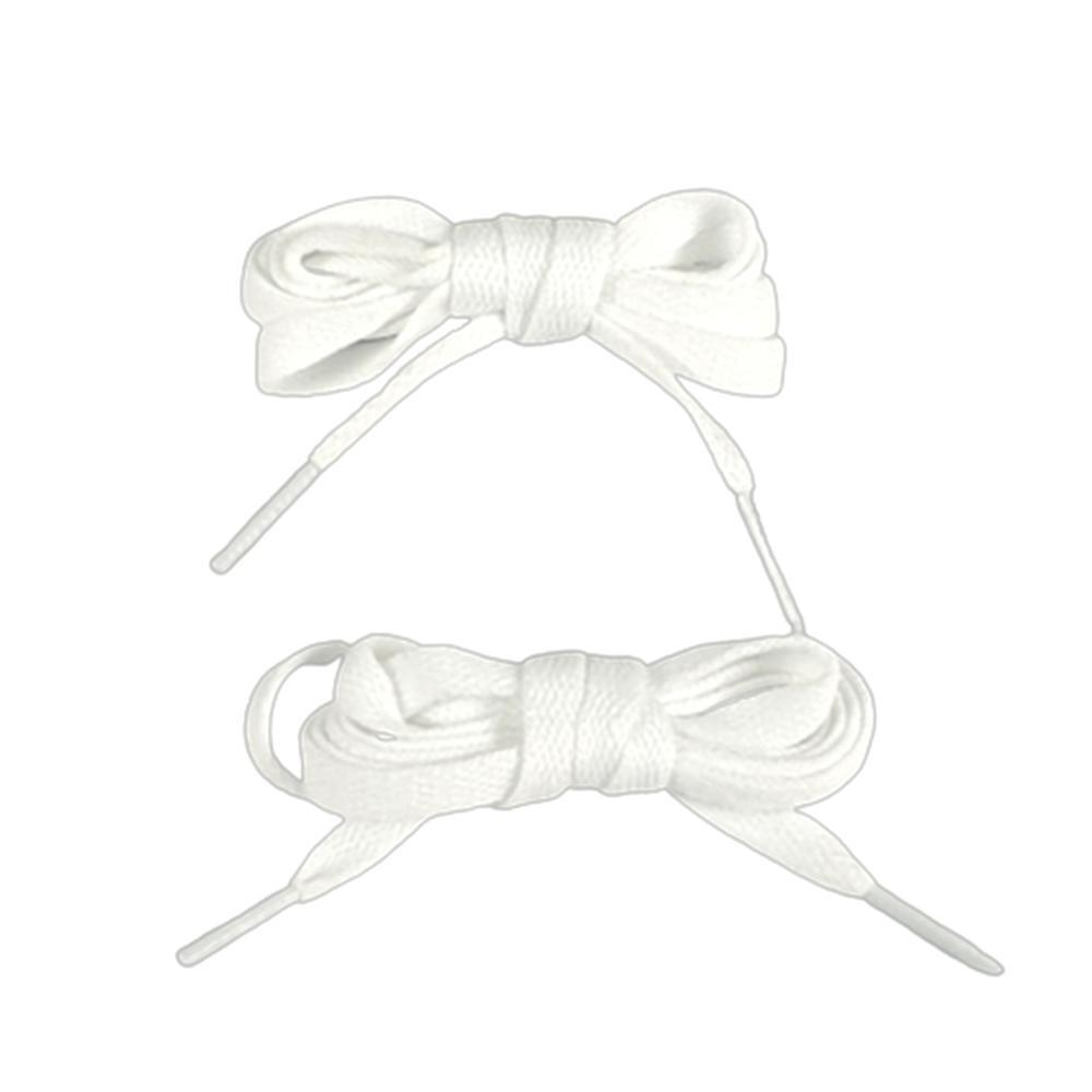 운동화끈 베이직 슈레이스 신발끈 교체 플랫 타입 화이트
