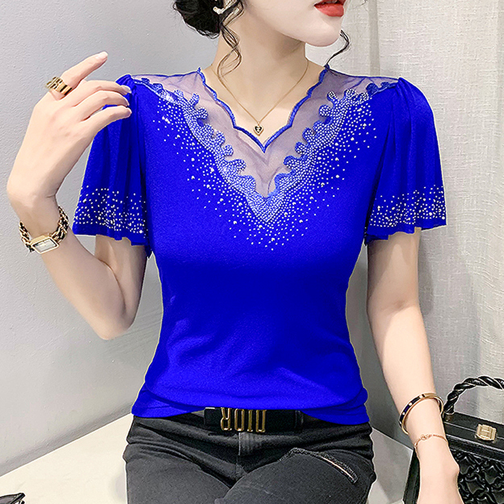 모네르 라인댄스복 상의 코랄리프탑 줌바 라틴 댄스복 의상 상품 이미지