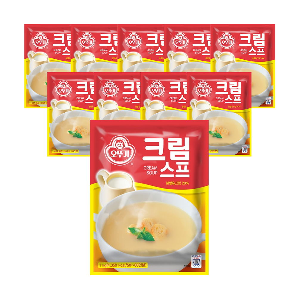 오뚜기 크림스프 1kg, 10개 - 상품 이미지