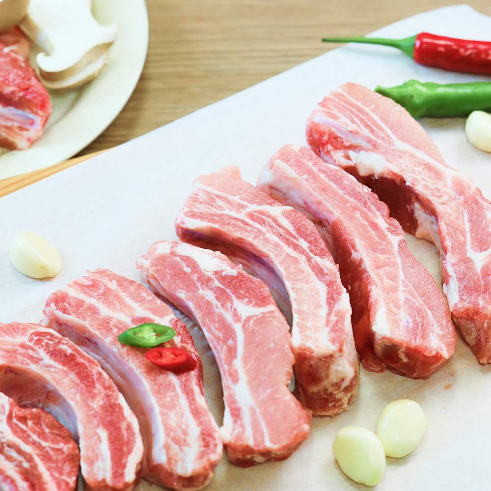 돼지 등갈비 수입 돼지고기 캠핑등갈비 1KG - 상세 이미지 2
