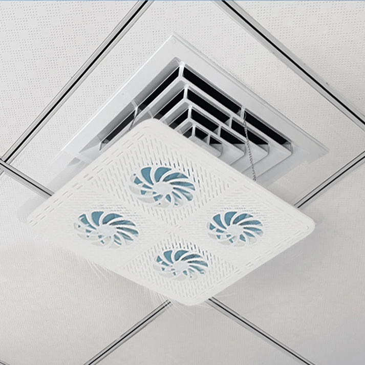 천장형에어컨 바람막이 윈드바이저 무풍순환 바람개비팬