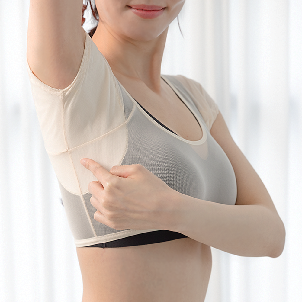 HNF 뽀송이너 여자 겨드랑이 땀 흡수 순면패드 겨땀 속옷 메쉬소재 - 상세 이미지 4