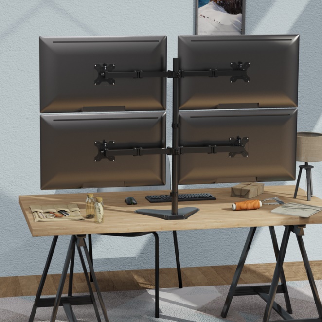 4대 모니터 암 스탠드 거치대 다중 모니터 걸이 주식