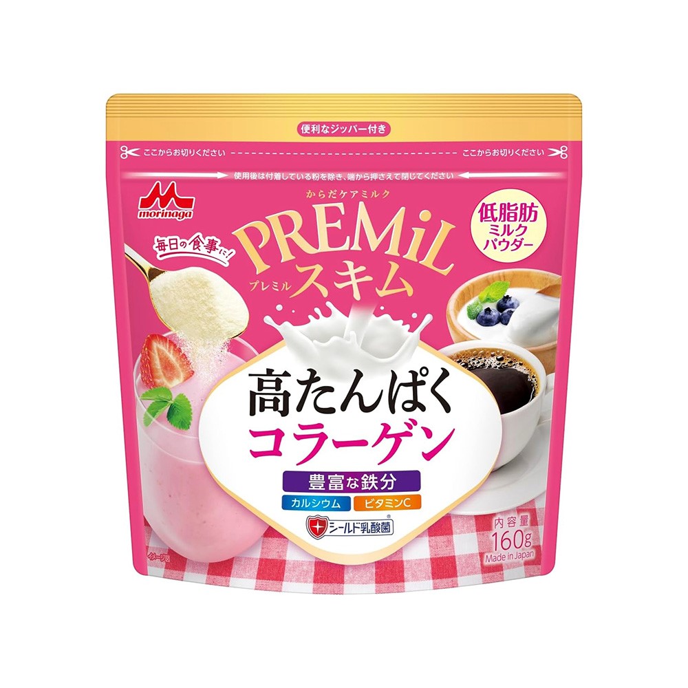 모리나가 프리밀 스킴 콜라겐 고단백 160g