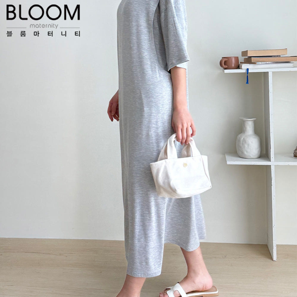 루즈핏 반팔 수유 원피스