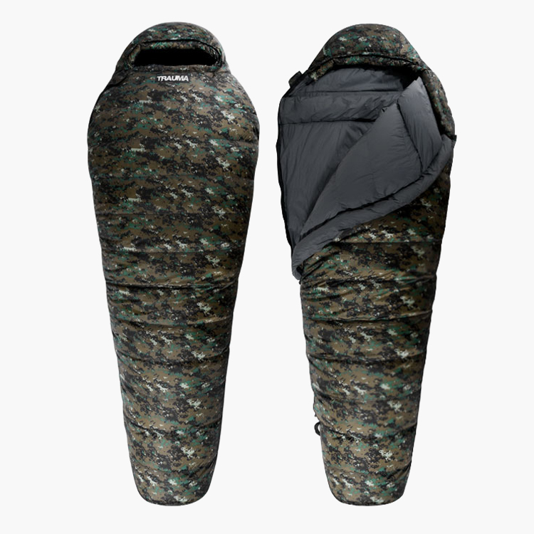 트라우마 레인저 1500 백패킹 경량 다운 침낭 멀티 카모