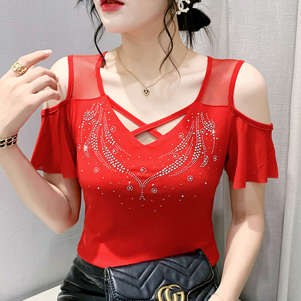 모네르 라인댄스 상의 베일리오프숄더 줌바 라인 댄스복 의상 이미지 7