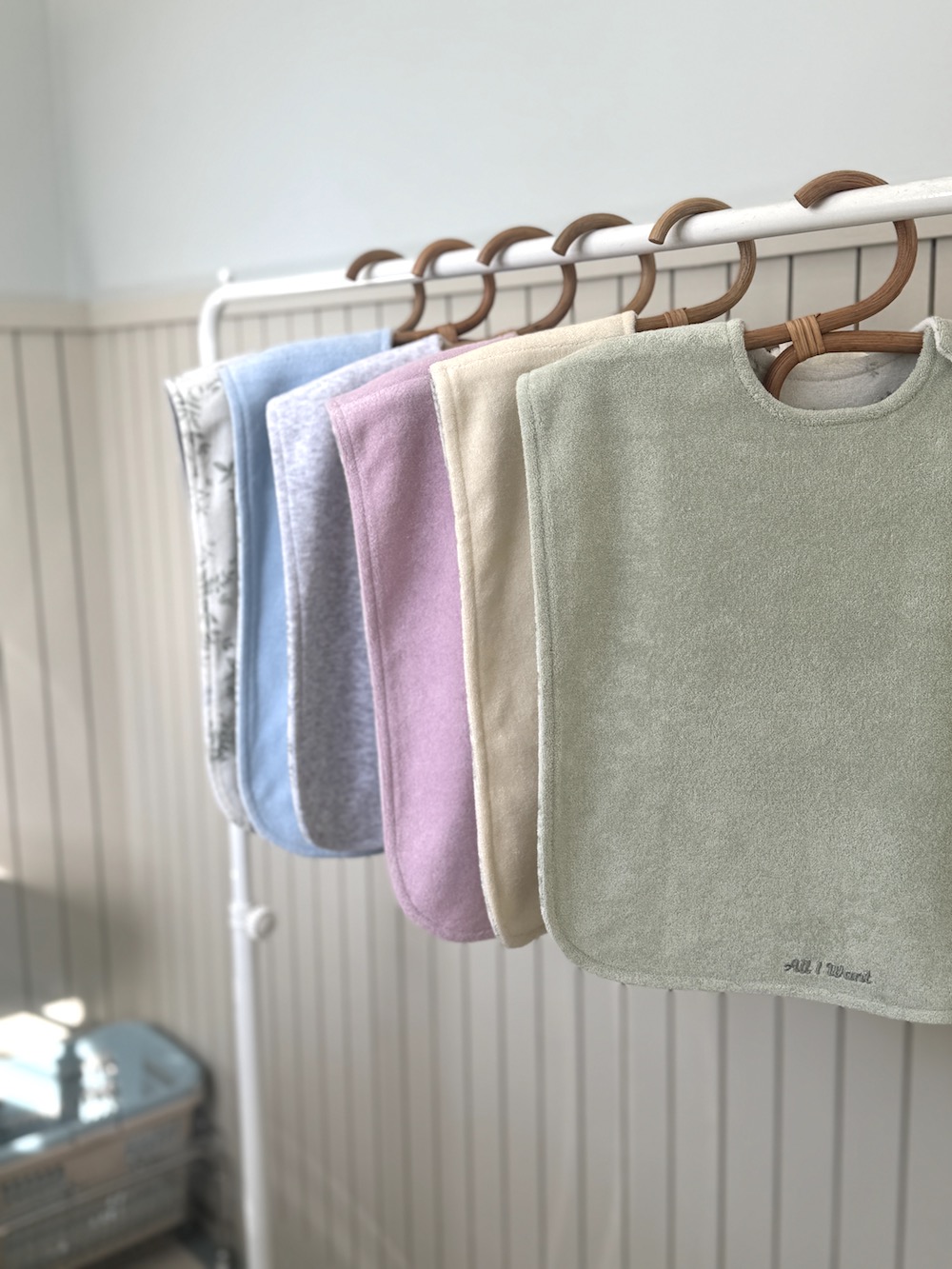 테리 아기 수건 워시빕 유아 세안 타올 자기주도 세수 양면 수건