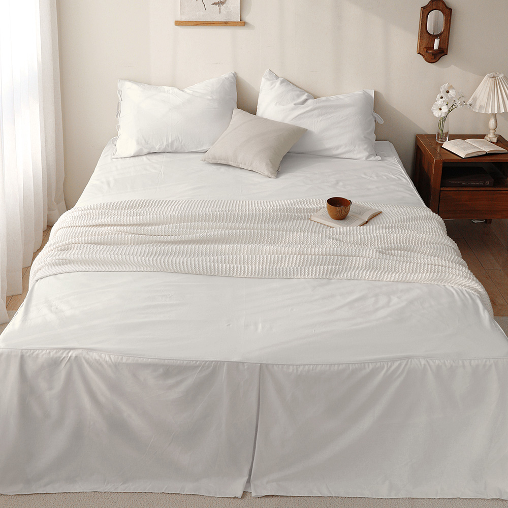 심플라인 호텔식 광목 고정밴딩 침대스커트 SS