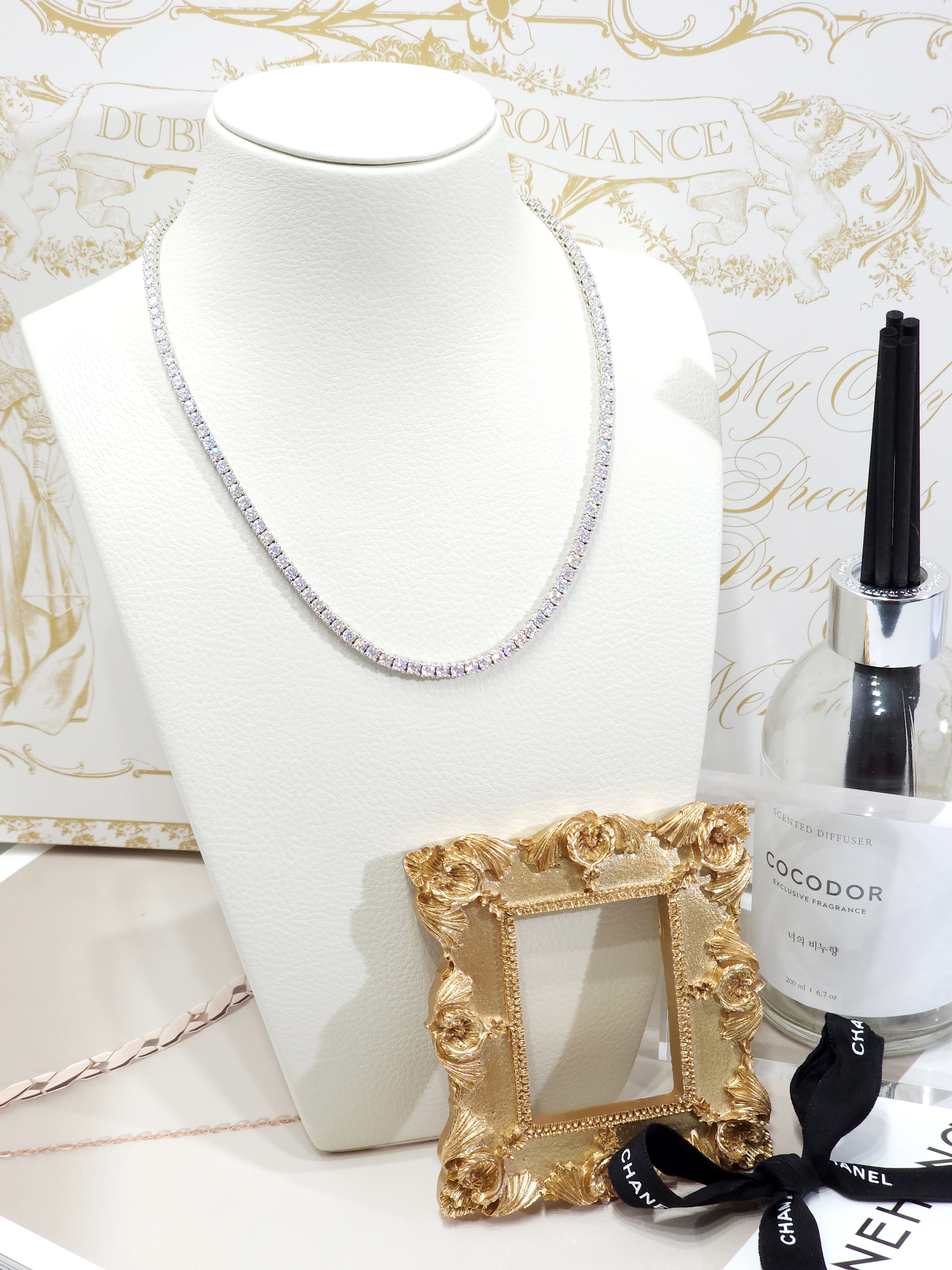 랩다이아 테니스목걸이 1부 고퀄리티 랩다이아몬드 14k 18k 이미지 7