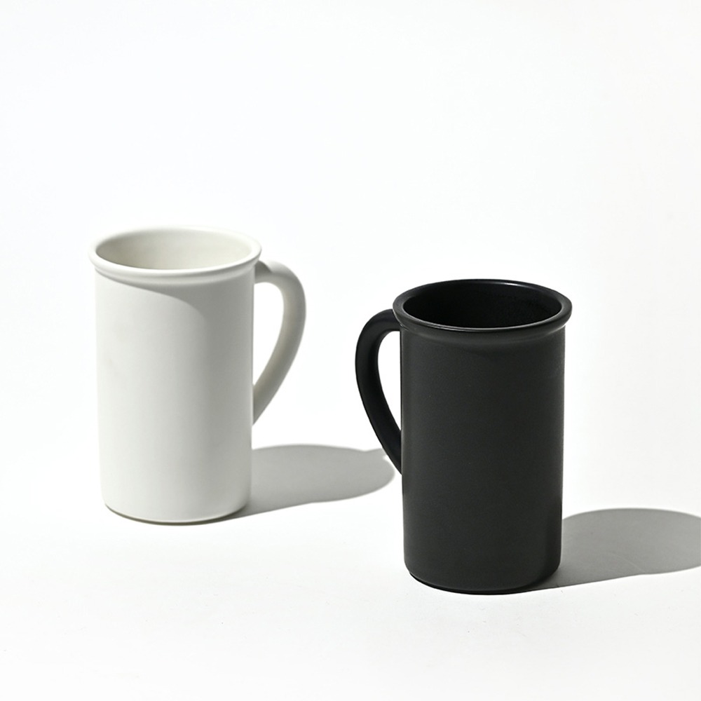 스탠다드 머그 도자기 화이트 데일리 커피 머그컵 450ml - 상세 이미지 2