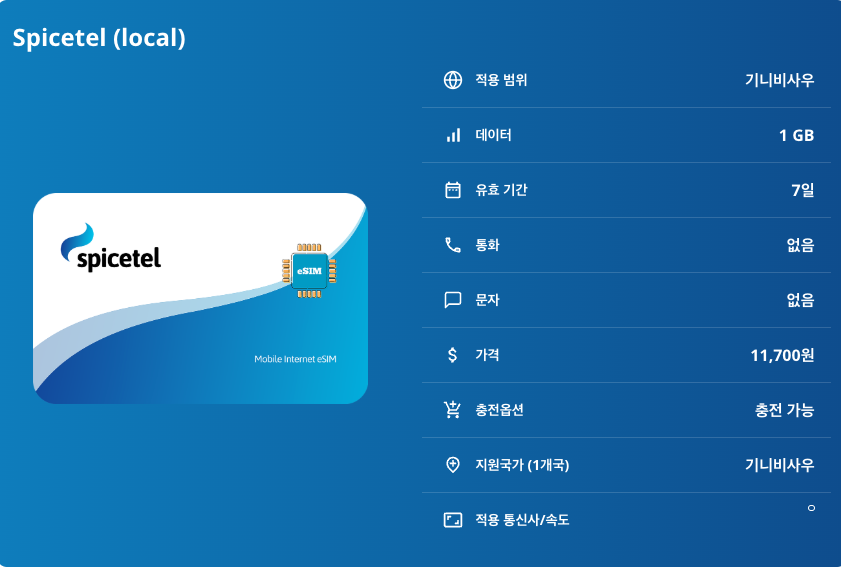 기니비사우 로컬망 이심 eSIM Orange 비사우 가보 볼라마 비자고스 제도 라고스 데 쿠펨 칸타네스 국립공원 이심통 - 상세 이미지 5