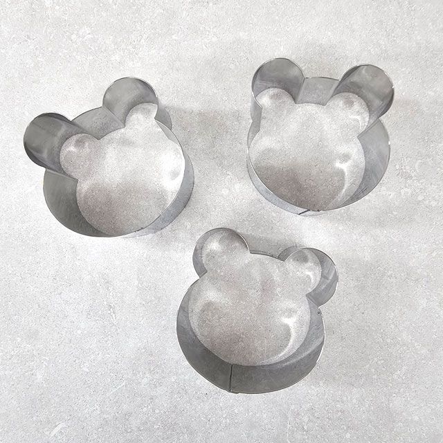 소형 무스링 곰돌이 모양틀 스텐떡틀 (소) - 상세 이미지 2