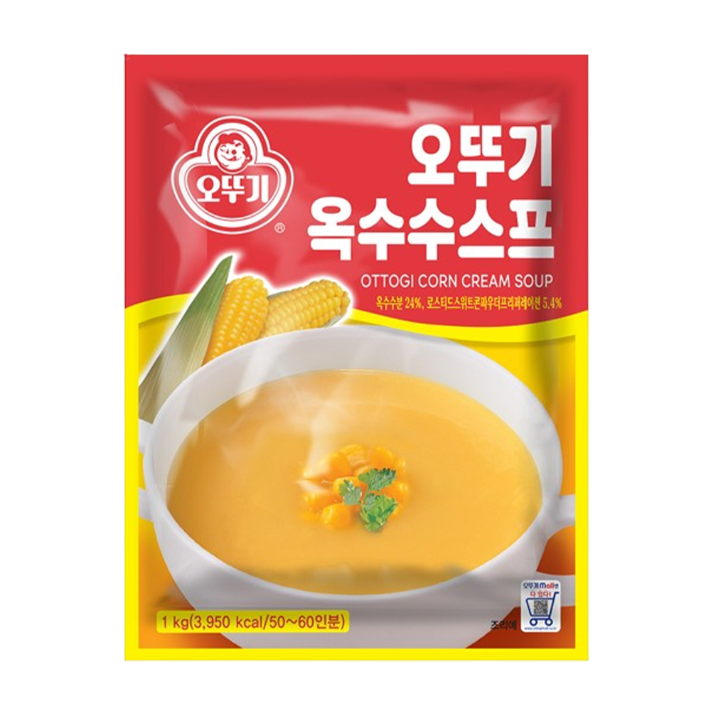 오뚜기 옥수수스프 1kg, 1개 - 상품 이미지