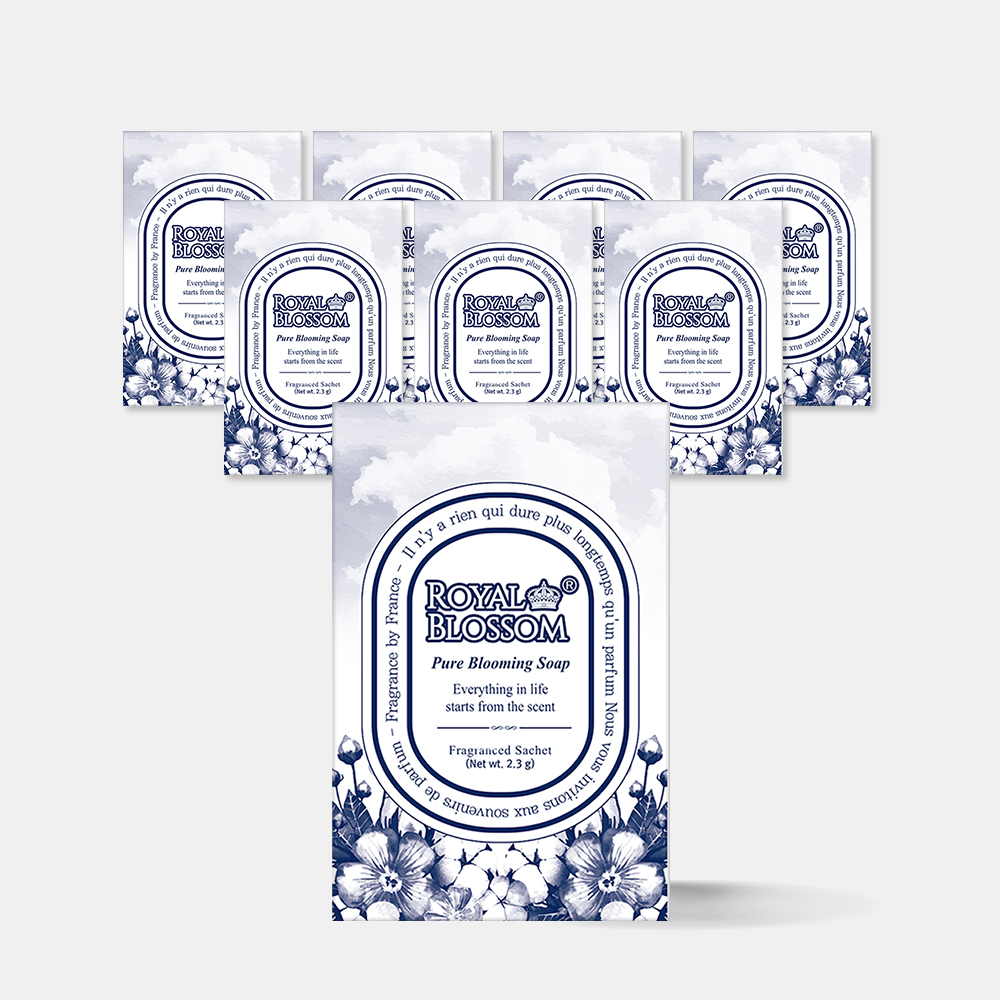 [8개] 부케가르니 프레이그런스 옷장방향제 옷장탈취제 샤쉐 퓨어블루밍솝 S 2.3g