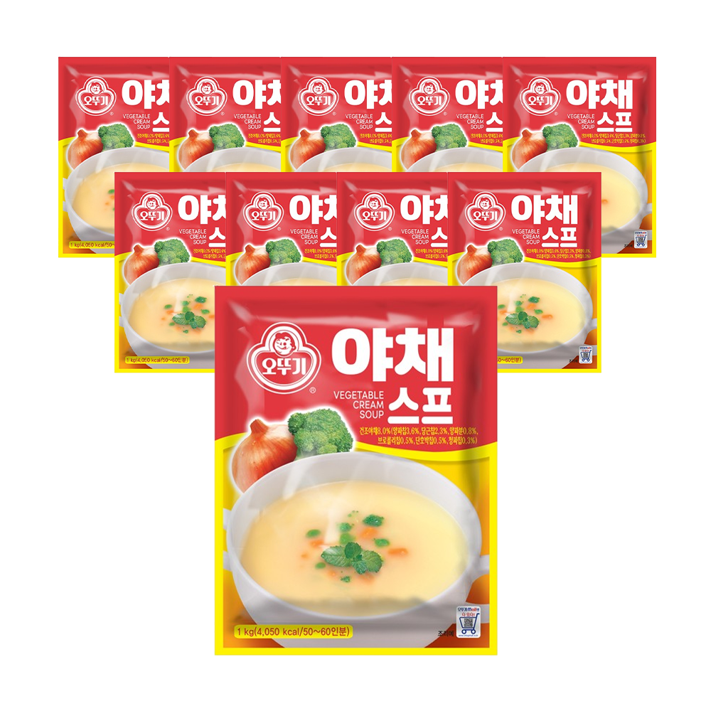 오뚜기 야채스프 1kg, 10개 - 상품 이미지