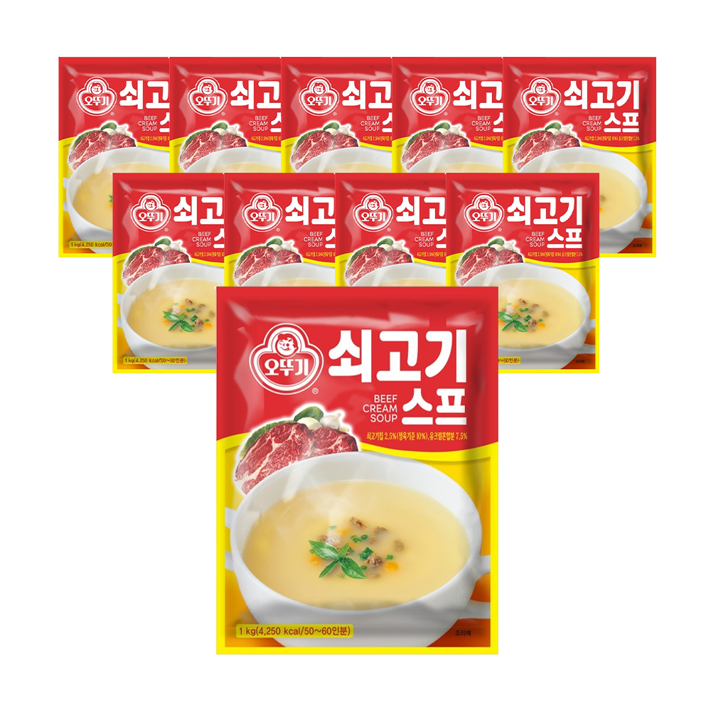 오뚜기 쇠고기스프 1kg, 10개 - 상품 이미지