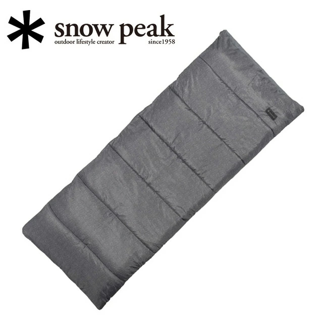 스노우피크 SNOW PEAK 캠핑 야외 싱글 침낭 BD-105GY 그레이 - 상품 이미지